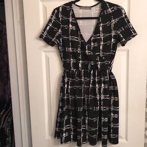 Black and white dress